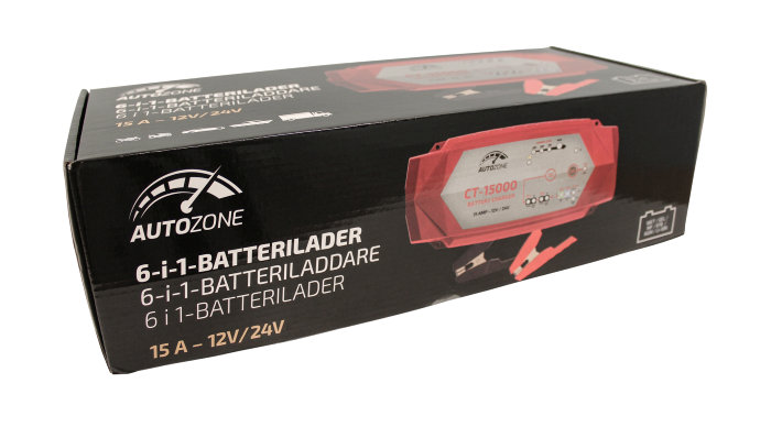 Batterilader 7,5-15 A/12-24 V - Autozone